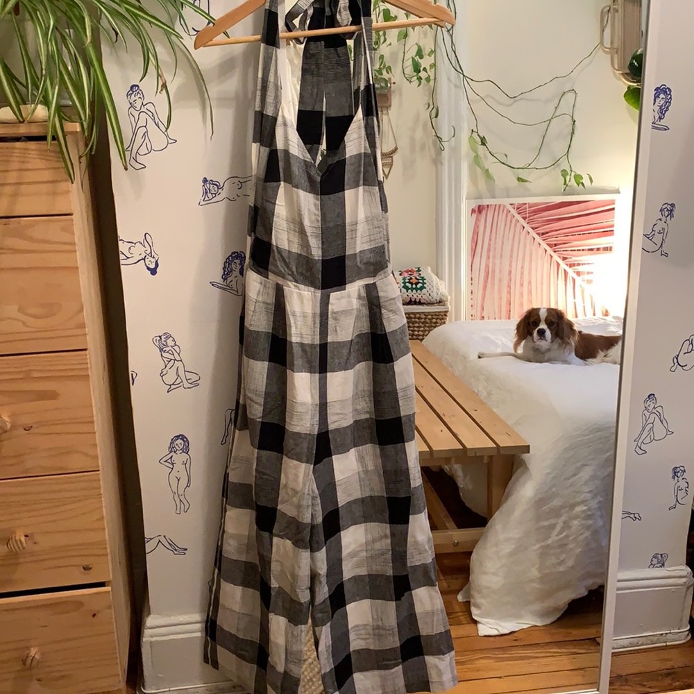 Plaid jumpsuit